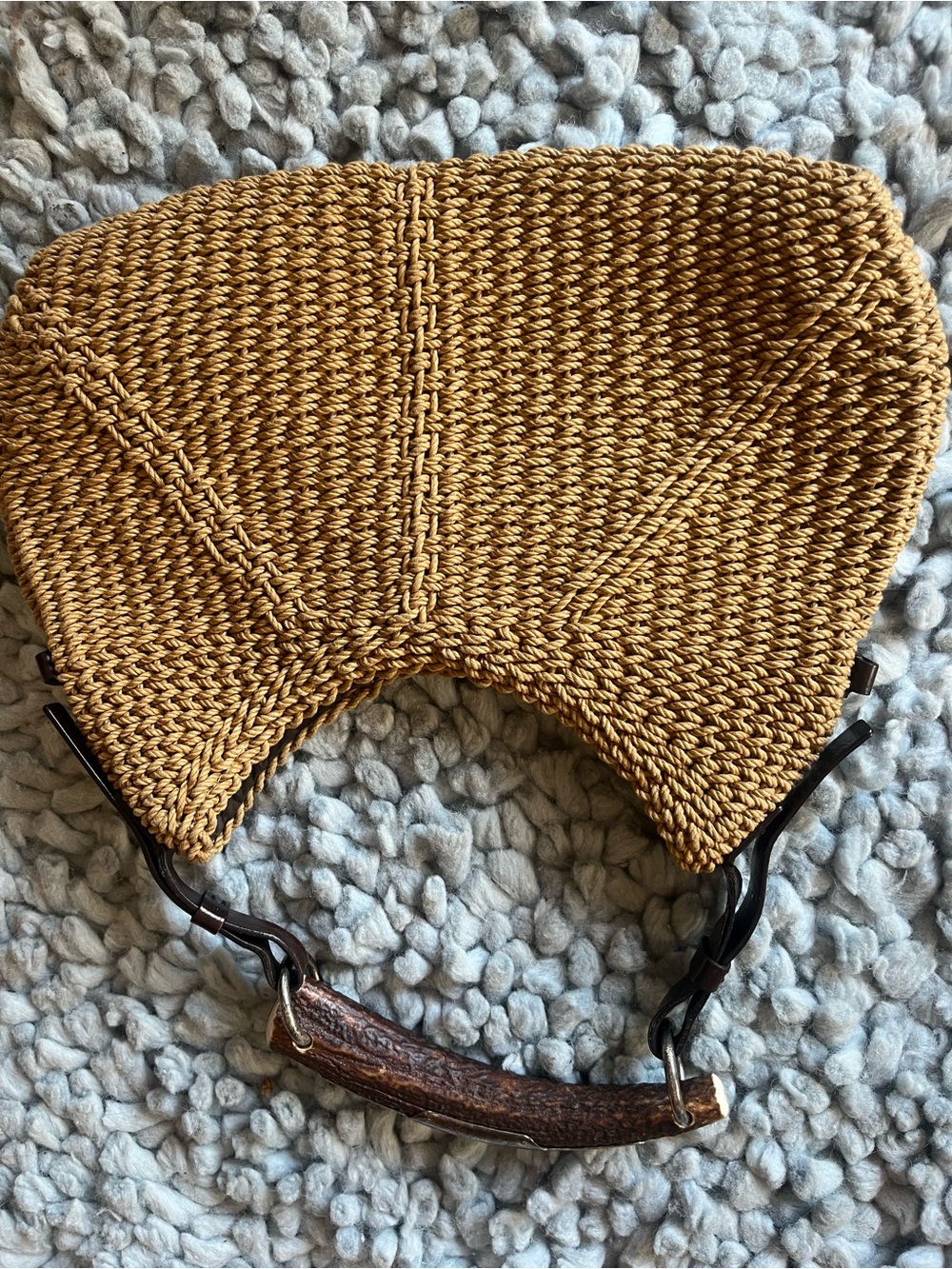 Yves Saint Laurent Mombasa Bag— rattan woven. Tom Ford era. MINT CONDITION. - Picture 4 of 9